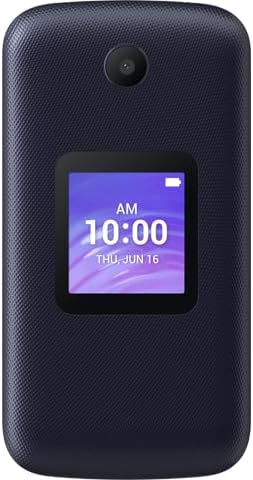 TCL FLIP GO 4058W 4G LTE 1GB RAM 2.8" Unlocked Flip Smartphone - Midnight Blue (Like New)