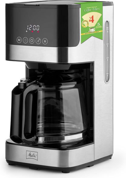 Melitta Aroma Series Programmable Drip Coffee Makers with 5-Pack Coffee Filters (Used)