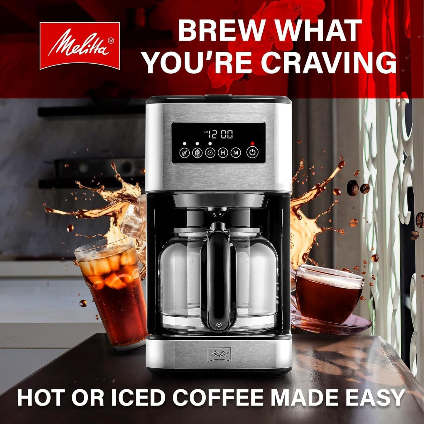 Melitta Aroma Series Programmable Drip Coffee Makers with 5-Pack Coffee Filters (Used)