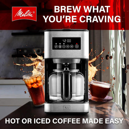 Melitta Aroma Series Programmable Drip Coffee Makers with 5-Pack Coffee Filters (Used)