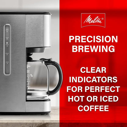 Melitta Aroma Series Programmable Drip Coffee Makers with 5-Pack Coffee Filters (Used)