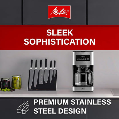 Melitta Aroma Series Programmable Drip Coffee Makers with 5-Pack Coffee Filters (Used)