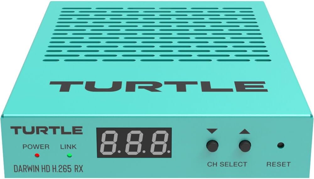 Turtle AV Darwin HD H.265 HDMI AV-over-IP Receiver, 1080p60 4:4:4 PoE Gigabit Rx (Like New)