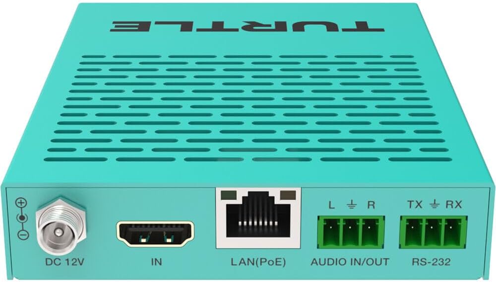 Turtle AV Darwin HD H.265 HDMI AV-over-IP Receiver, 1080p60 4:4:4 PoE Gigabit Rx (Like New)