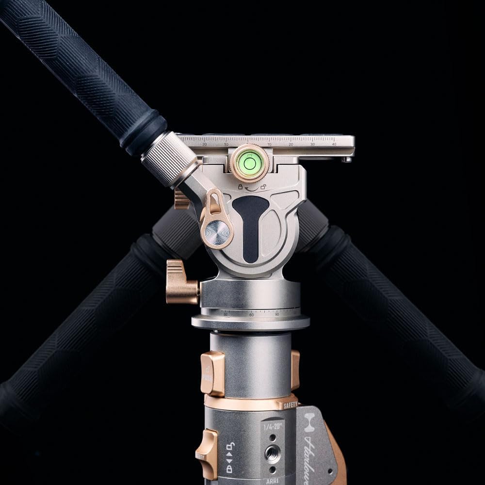 HARLOWE Carbon Fiber Quick Rlease Monopod Stand and Fluid Head for Photographer (Used, No Retail Box)