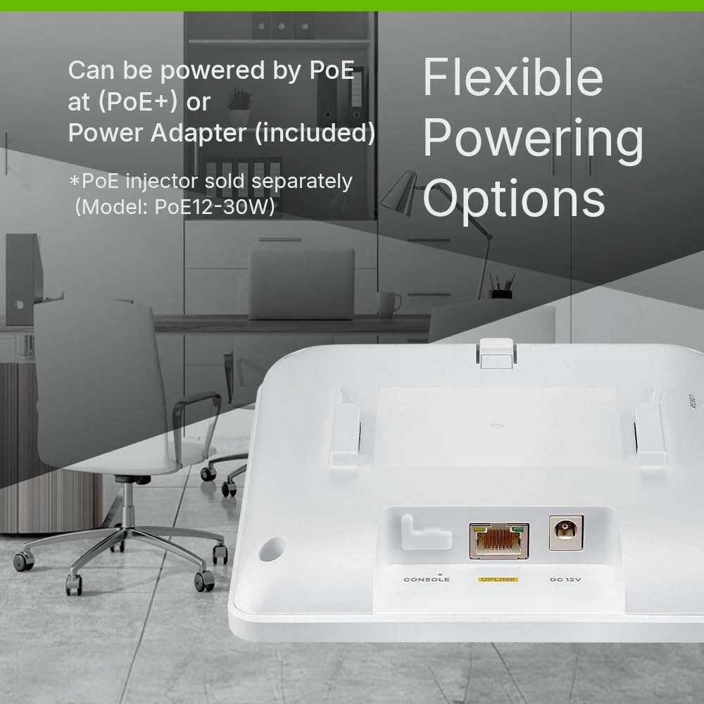 Zyxel Nwa50be Pro Wifi 7 NebulaFlex Dual-Band Wireless Access Point, 1000 Mbps (Like New)