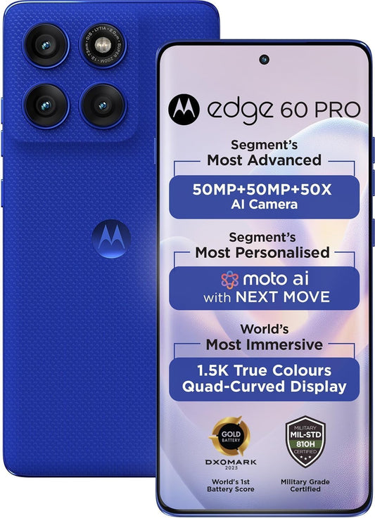 Motorola Moto Edge 60 Pro 5G 2025 512GB+12GB 6.7" Unlocked Android Smartphone (Like New)