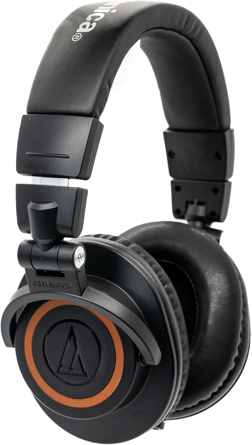Audio-Technica  ATH-M50x Professional Wired Studio Monitor Over Ear Headphones (Like New)