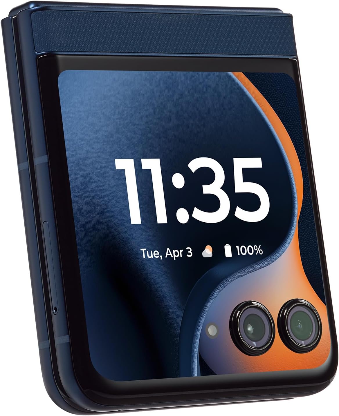 Tracfone Motorola Moto Razz 2025 256GB+8GB 6.9" Locked Smartphone, Gibraltar Sea (Like New)