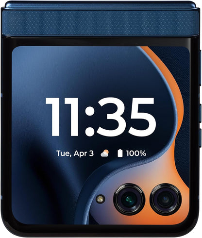 Tracfone Motorola Moto Razz 2025 256GB+8GB 6.9" Locked Smartphone, Gibraltar Sea (Like New)