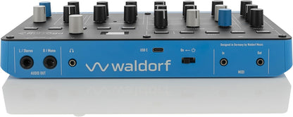Waldorf Protein 8-Voice Wavetable Synthesizer, 8 Voices, 4 Layers - Black/Blue (Like New)