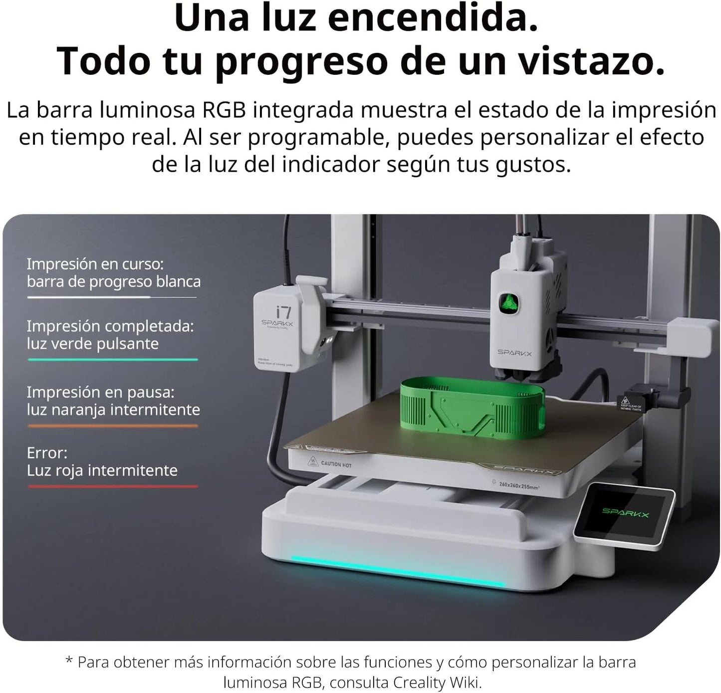 Creality SPARKX i7 High-Precision Creative Print System Color Combo 3D Printer (Used)