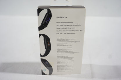 Fitbit Luxe Fitness & Wellness Tracker with Stress Management, Black/Graphite (Used, Damaged Retail Box)
