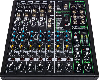 Mackie ProFX10v3 Series 10-Channel Professional Effects Mixer w/USB, Unpowered- (Used)