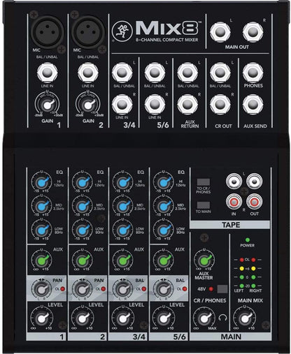 Mackie Mix Series Mix8 8-Channel Mixer (Like New)